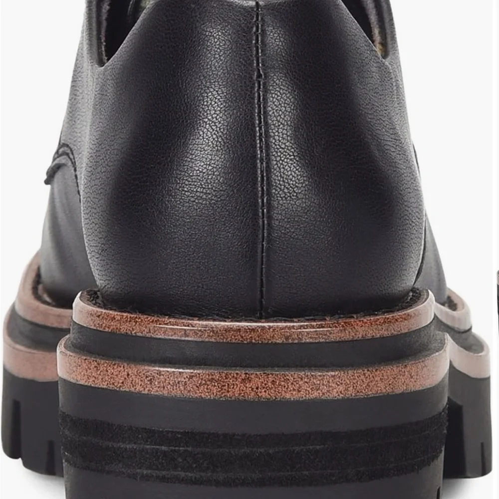Kork-Ease Black Chunky Sole Flats - Picture 2 of 10